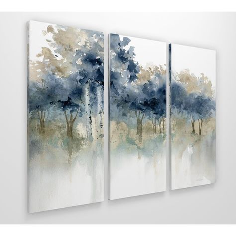 Alcott Hill 'Waters Edge I' Acrylic Painting Print Multi-Piece Image on Wrapped Canvas & Reviews | Wayfair Gold Painting, Tableau Art, Art Abstrait, Online Art Gallery, Diy Painting, Art Sur Toile, Fine Art Painting, Painting Prints, Canvas Artwork