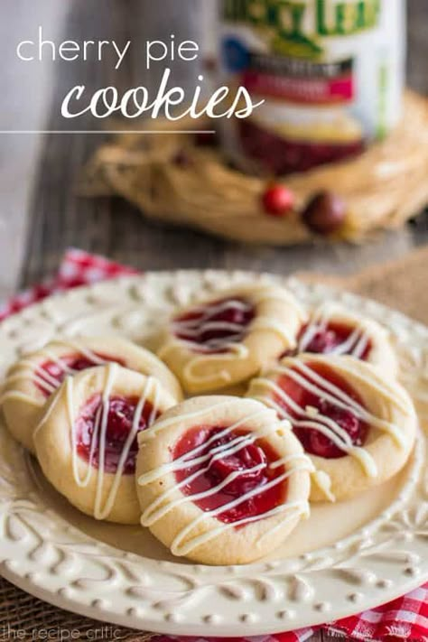 cherrypietitle Cherry Treats, Cherry Pie Cookies, Kitchen Knowledge, Cherry Pie Bars, Gardening Club, Cookie Sandwich, Cherry Cookies, Pie Cookies, Cookie Pie