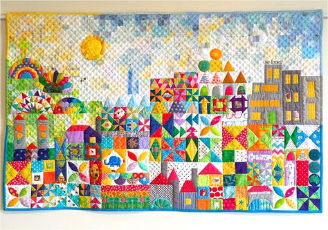 Small World Quilt, Inspirational Quilts, It’s A Small World, Disney Quilt, Jen Kingwell, I Spy Quilt, Quilting Patchwork, Creative Sewing, Sampler Quilts