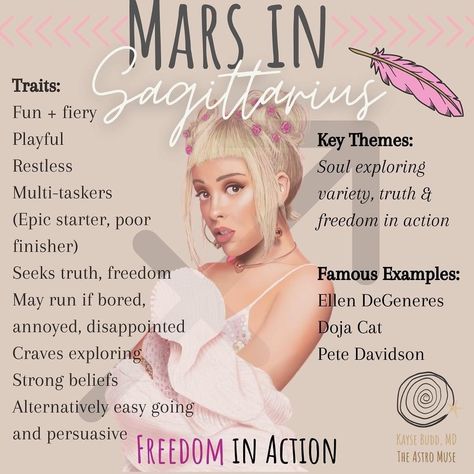 Mars In Sagittarius Woman, Sagittarius Mars, Fairy Lore, Mars In Sagittarius, Planets Astrology, Isfj Personality, Restless Soul, Intj And Infj, Chart Astrology