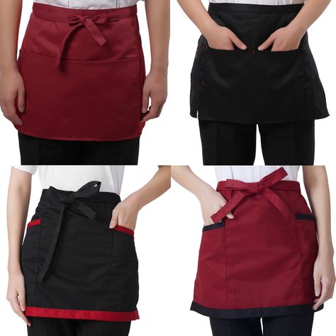 Gardening Uniform, Waitress Uniform, Waiter Uniform, Restaurant Aprons, Waitress Apron, Restaurant Uniforms, Chef Uniform, Waist Apron, Look Retro