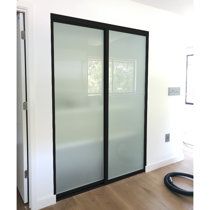 Bedroom Closet Doors Sliding | Wayfair Walnut Closet, Bedroom Closet Doors Sliding, Glass Sliding Closet Doors, Sliding Door Company, Sliding Doors Internal, Doors Room, Bedroom Closet Doors, Sliding Room Dividers, Room Divider Doors