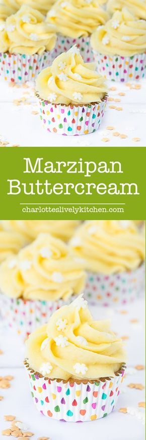 Marzipan Buttercream - The ultimate icing for any marzipan fans. Perfect for topping your Christmas cake or mince pies. Marzipan Recipes Baking, Nutcracker Marzipan, Marzipan Recipes, Fondant Frosting, Buttercream Tutorials, Marzipan Recipe, Marzipan Cake, Coffee Cupcakes, Cake Decorating Icing