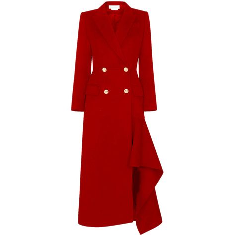 Alexander McQueen Double-Breasted Long Wool Coat in Red - Kate Middleton Coats Alexander Mcqueen Coat Dress, Alexander Mcqueen Coat, Dress Like Kate Middleton, Red Coat Dress, Long Red Coat, Red Long Coat, Princess Kate Style, Queen Diana, Woman To Woman