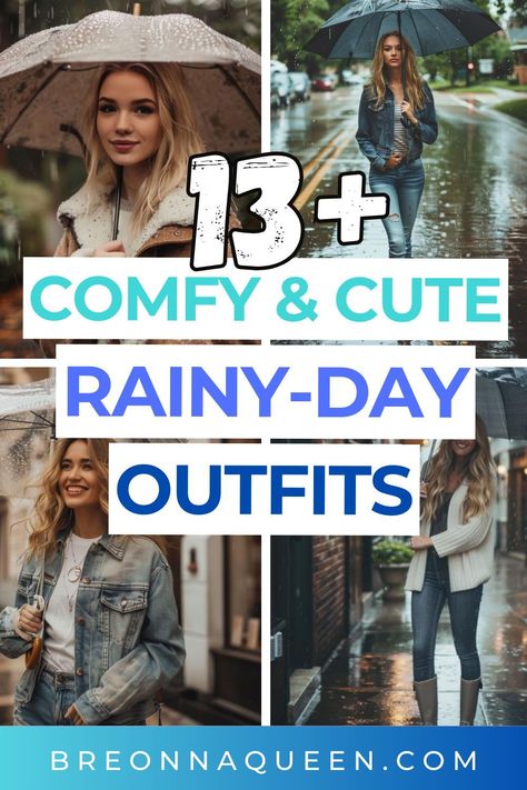 "Keep your date night sizzling, even when it's pouring, with these 13 cute rainy day outfits that are sure to impress. #RainyNightFashion #ChicWetWeatherLooks" rainy day outfit, rainy day fits, cold rainy day outfit, rainy weather   outfits, cute rainy day outfit, rainy outfits for the spring, rainy   outfits for the summer, rainy outfits for work Gloomy Weather Outfit, Cold Rainy Weather Outfits, Rain Weather Outfits, Rainy Date Night Outfit, Cute Rainy Day Outfit Spring, Rainy Day Outfit Fall, Hot Rainy Day Outfit, Rainy Day Fits, Cloudy Day Outfit