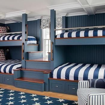 Bunk Room Ideas, Bunk Bed Rooms, Bunk Beds Built In, Built In Bunks, Bunk Rooms, Bunk Beds With Stairs, Bunk Bed Designs, Bunk Room, Bunk House