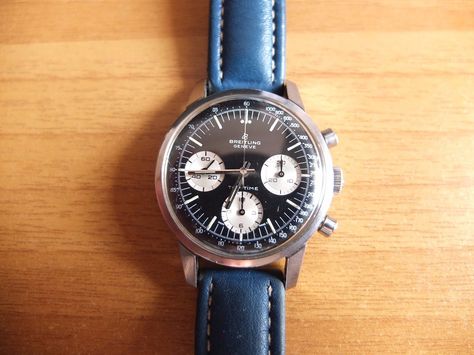 Breitling Top Time, Nice Watches, Breitling Watches, Watches Jewelry, Men's Style, Cool Watches, Vintage Watches, Chronograph, Leather Watch