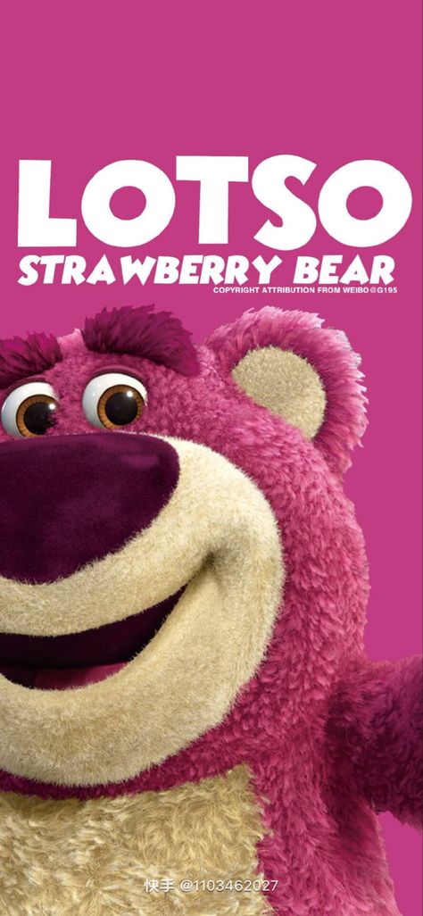 Lotso Toy Story, Toy Story, Pink