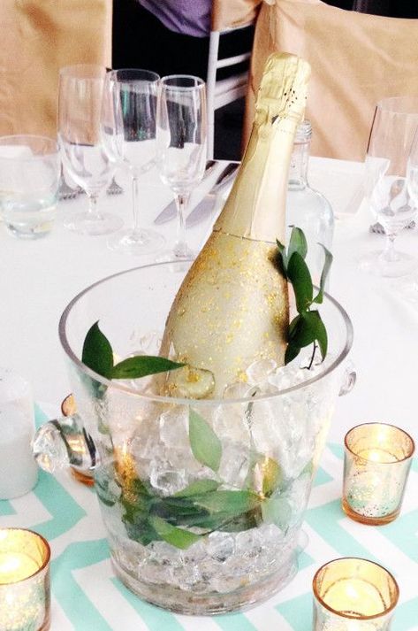 Champagne Bucket Wedding, Champagne Centerpiece Wedding, Petals And Prosecco Centerpieces, Champagne Glass Centerpieces, Champagne Bottle Centerpiece Ideas, Champagne Bucket Centerpiece, Champagne Bottle Centerpiece, Champagne Centerpiece Ideas, Wine Bucket Centerpiece