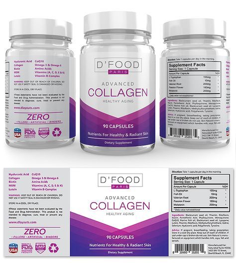 Collagen Beauty Formula Supplement Label Template Medical Packaging Design, Health Products Packaging, Medical Packaging, Supplements Packaging, Medicine Packaging, Beauty Formulas, Packaging Template Design, Create Labels, Products Packaging