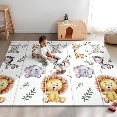 Amazon.com : NOONKTY Baby Play Mat, 79" X 71" Extra Large Foldable Play Mat for Both Indoor & Outdoor Use, Non-Toxic Waterproof Foam Playmat for Babies and Toddlers, Infants, XPE Baby Mat for Floor : Baby Play Mats For Babies, Foam Playmat, Large Playpen, Baby Crawling Mat, Baby Floor Mat, Kids Mat, Baby Crawling, Kids Flooring, Baby Mat