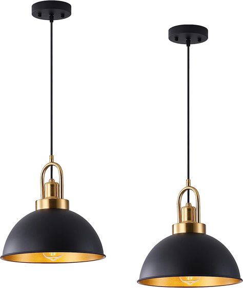 FEBELEVEN MATTE BLACK FARMHOUSE PENDANT LIGHT Pendant Lighting Modern, Adjustable Pendant Light, Pendant Lights Kitchen, New Home Kitchen, Lights Kitchen, Black Farmhouse, Farmhouse Light Fixtures, Industrial Ceiling Lights, Industrial Ceiling