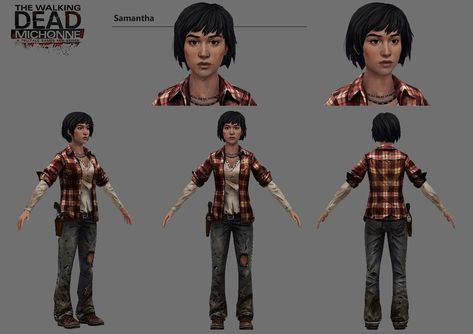 ArtStation - Samantha , Min Fu Twdg Oc, Phil Cho Art, Twd Game, Walking Dead Telltale, The Walking Dead Telltale, Phil Cho, Apocalypse Character, The Walking Dead Game, Character Game