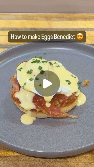 Lets Eat on Instagram: "How to make simple and delicious Eggs Benedict ☺️  #eggsbenedict #eggsbenny #eggrecipes #satisfying #viral #easyrecipes #simple #cook #cooking #food #foodporn" How To Make Eggs Benedict, Egg Benedict Recipe, Eggs Benedict Hollandaise, Easy Eggs Benedict Recipe, Easy Eggs Benedict, Eggs Benny, Eggs Benedict Recipe, Egg Benedict, Lets Eat