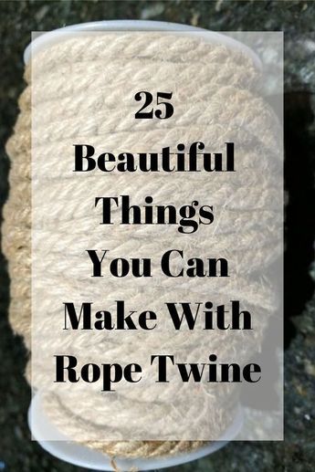 Diy Rope Design, Twine Crafts Diy, Jute Twine Crafts, Twine Diy, Twine Crafts, Diy Rope Basket, Rope Projects, Rope Decor, Rope Diy