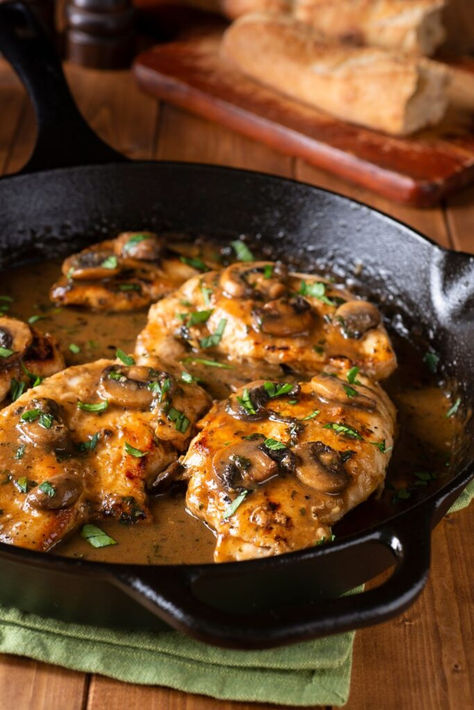 Alton Brown Chicken Marsala Chicken Marcella, Recipe For Chicken Marsala, Entree Food, Keto Creamy Chicken, Cheesecake Factory Recipe, Creamy Chicken Marsala, Ina Garten Chicken, Best Ina Garten Recipes, Chicken Marsala Recipe