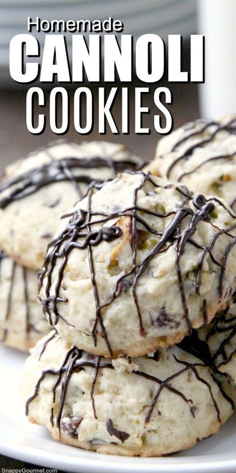 Cannoli Cookie, Cannoli Cookies Recipe, Cannoli Cookies, Homemade Cannoli, بيتي فور, Italian Cannoli, Easy Cookie Recipe, Resep Brownies, Italian Christmas Cookies