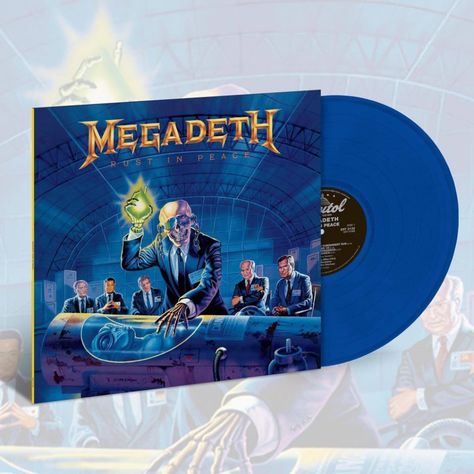 Megadeth Vinyl, Bryan Jones, Guitar Tech, Rust In Peace, Gibson Guitars, Sally Face, Stage Play, Blue Vinyl, Studio Album