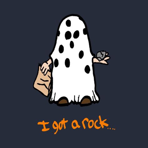 I Got A Rock, Great Pumpkin Charlie Brown, It's The Great Pumpkin, Snoopy Halloween, Spooky Stories, Peanuts Snoopy Woodstock, Mystery Of History, Rock T Shirts, Rock Design