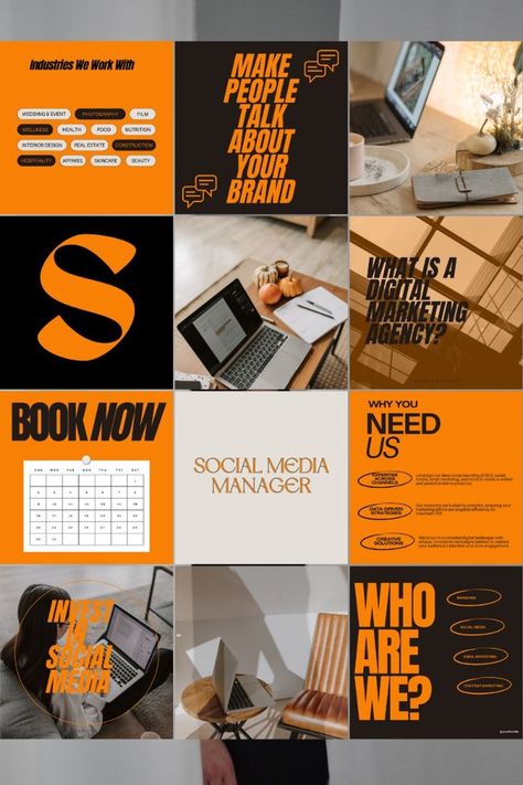 Social Media |  #socialmedia, #socialmedia_template Design Agency Social Media Post, Marketing Agency Instagram Feed, Instagram Feed Design Ideas, Ig Post Design, Marketing Agency Post, Marketing Agency Instagram, Instagram Branding Template, Marketing Agency Social Media Post, Digital Marketing Social Media Post