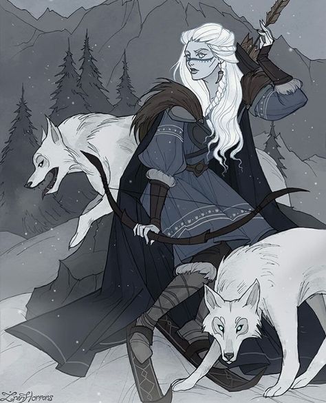 Norse Character Design, Werewolf Woman, Norse Design, Norse Goddess, Norse Myth, Old Norse, Ragnar Lothbrok, Mythology Art, Skyfall