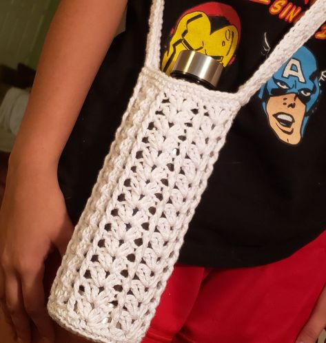 #crochetdrawstringbag #crochetminipouch #howtocrochet  Crochet Women's Bag Patterns|| Women's Fashion Ideas ||DIY Bag and Purse How To Crochet Drawstring Bag Free Crochet Pattern ||Crochet Mini Pouch Tutorialhttps://youtu.be/xhlF6qS7in4 Crochet Water Bottle Holder Pattern, Water Bottle Crochet, Water Bottle Holder Pattern, Water Bottle Holder Crochet, Bottle Crochet, Crochet Water Bottle, Bottle Cozy, Crochet Drawstring Bag, Crochet Water Bottle Holder