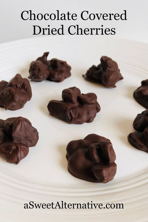 These chocolate covered dried cherries are a delicious addition to any dessert table. They also make great homemade gifts! Chocolate Covered Dried Cherries, Dried Cherries What To Do With, Recipes With Dried Cherries, Dried Cherries Recipes, Cherry Recipes Gluten Free, Recipe Using Dried Cherries, Dried Cherry Recipes, Tart Cherries Recipes, Sour Cherry Recipes