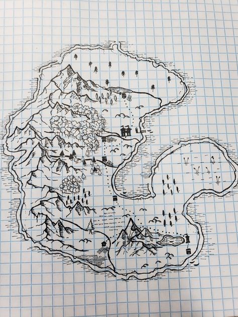 How To Draw Trees On A Map, Fairy Map, Fantasy Map Icons, Map Art Projects, Map Sketch, Map Drawing, Fantasy City Map, Fantasy Map Making, Map Ideas