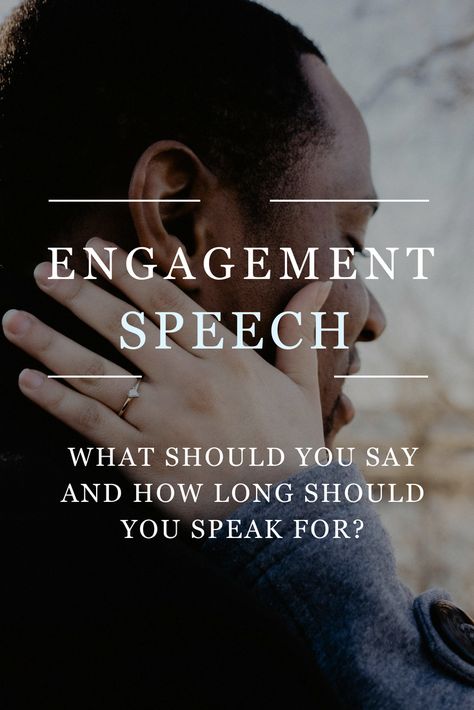 Congratulations! You’ve proposed, she (or he) has accepted and you’ve got a wedding to plan. But hang on a minute. You’ve decided to throw an engagement party first. And it seems sensible to give an engagement speech. But what should you say and how long should you speak for? Engagement Party Speech Ideas, Engagement Speech Ideas, Engagement Speech, Speech Writing Tips, Proposal Speech, Speech Writing, Proposal Writing, Engagement Celebration, Wedding Proposals