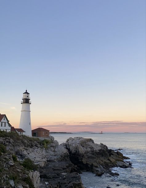 Small Town Vibes, Fisherman Core, Cape Cod Aesthetic, Fisherman Aesthetic, East Coast Aesthetic, Lighthouse Sunset, Nantucket Summer, Costal Granddaughter, East Coast Summer