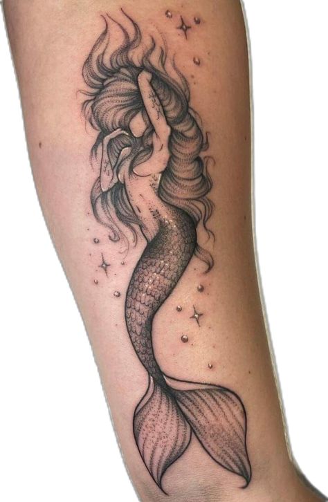 101 Best Black Mermaid Tattoo Ideas That Will Blow Your Mind! 10 Outsons Big Mermaid Tattoo, Mermaid Tattoo Black And White, Dark Mermaid Tattoo, Black Mermaid Tattoo, Mermaid Anchor Tattoo, Vintage Mermaid Tattoo, Mermaid Tattoo Ideas, Traditional Mermaid Tattoos, Small Mermaid Tattoo