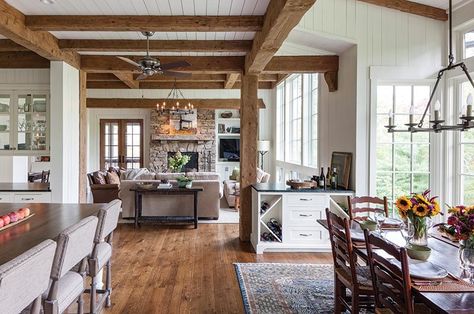 Tour This Dream Home in Cashiers, North Carolina - Cottage Journal Rustic Cottage Interiors, Interior Design Country, Tree House Interior, Cottage Rustic, Cosy Cottage, Rustic Home Interiors, Mountain Cottage, Cottage Interior, Mountain Getaway