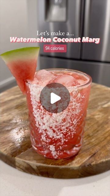 Jarrod Rickard on Instagram: "Let’s make a Skinny Coconut and Watermelon marg! Honestly so delicious I highly recommend 

Recipe/ingredients 
In your shaker muddle 
30 grams of watermelon (9 calories)
30mls or 1oz Lime Juice (8 calories)
Then add plenty of ice with
30mls or 1oz coconut tequila (64 calories)
15mls or 0.5oz Fresh Orange juice (replace the Cointreau) (8 calories)
30mls or 1oz Coconut water (5 calories) 

Total of 94 calories!

#cocktails #cocktailrecipes #cocktailtime🍹 #recipeshare #recipeoftheday #recipeideas #lowcalorie #drinks" Coconut Tequila, Coconut Margarita, Fresh Orange Juice, Natural Drinks, Fresh Orange, Delicious Drinks, Alcoholic Beverages, Recipe Ingredients, Sunday Dinner