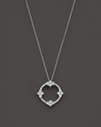 Necklaces, Fine Jewelry, Fine Necklaces - Bloomingdale's Beautiful Diamond Necklace, The Bling Ring, Diamond Pendent, Clover Jewelry, Silver Diamond Necklace, Diamond Pendant Sets, Jewelry Drawing, Diamond Necklaces, Diamond Jewelry Designs