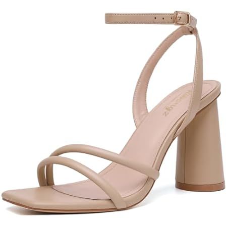 Nude Shoes Wedding, Hoco Shoes, Wedding Sandals Heels, Beige Bridesmaids, Hoco Inspo, Black Friday Fashion, Nude Heeled Sandals, Recruitment Outfits, Heels Prom