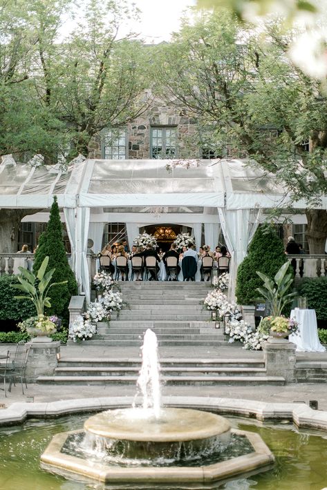 Graydon Hall Manor Wedding, Cake With Topper, Graydon Hall Manor, Grayson Hall, Extra Wedding, Reception Cake, Wedding Toronto, White Drapery, Wedding Halls