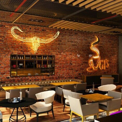 Cowboy Restaurant Design, Steak Restaurant Design, Steak House Interior, Steak House Design, Steakhouse Decor, Steakhouse Design, Steak Shop, Bangkok Restaurant, Protein Shop