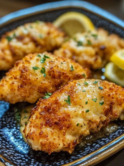 Savor the zing of these crispy Lemon Pecorino Chicken Tenders! Perfectly seasoned, quick to make, & utterly delicious—a must-try meal! #ChickenRecipes #LemonFlavors #QuickDinner #CrispyChicken #EasyMeals Lemon Pecorino Chicken, Honey Garlic Sauce, Pizza Burgers, Chicken Tenderloins, Baked Mac N Cheese, Baked Pork, Baked Pork Chops, Beef Chili, Egg Sandwiches