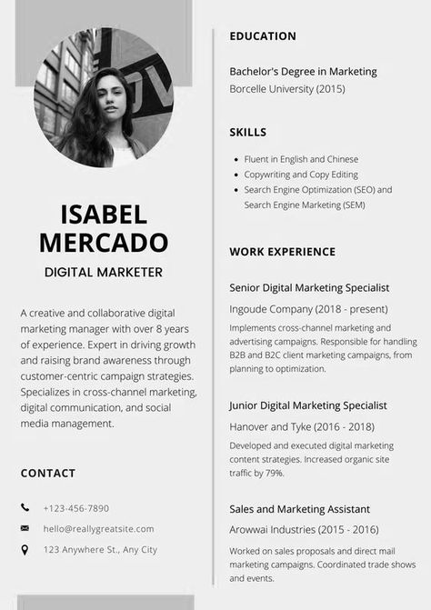 Cv English, Cv Ideas, Search Engine Marketing Sem, Digital Marketing Manager, Cv Examples, Copy Editing, Fluent English, Cv Design, Search Engine Marketing