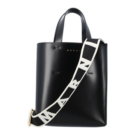 Elevate Your Style With This Marni Museo Handbag From The Ss24 Collection Designed For Fashion-Forward Women, This Handbag Is Made From 100% Leather Featuring A Sleek Black Color, It Exudes Sophistication And Versatility Can Be Worn As A Shoulder Bag Or Crossbody Bag, Making It Perfect For Any Occasion The Compact Size Makes It Ideal For Carrying Your Essentials Without Being Bulky A Must-Have Addition To Your Handbags Collection Tote Design, Marni Bag, Handbags Collection, Uniqlo Bags, Handbag For Women, Leather Handbags Crossbody, Bags Tote, Woven Bag, Bags Mini