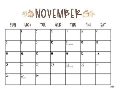 November 2021 Calendars - 15 FREE Printables | Printabulls November Calander Printable 2022, November Calendar 2022 Printable, November Calendar 2023 Aesthetic, 2023 Calendar Printable Free, Nov Calendar, November Printable Calendar, Biology Stickers, Calender Printables, Printable Calendar Pages