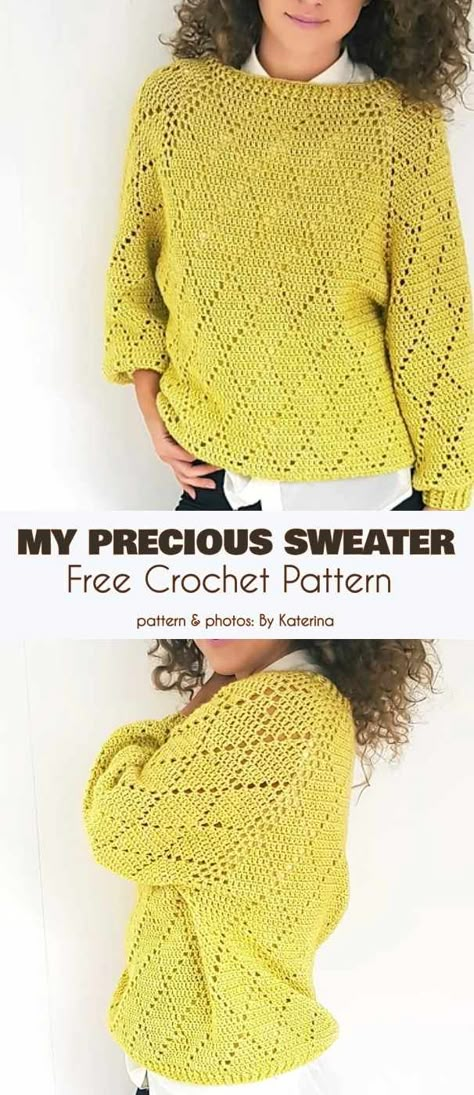 Crochet Cardigan Pattern Free Women, Crochet Cardigan Pattern Free, Crochet Jumper, Crochet Sweater Pattern Free, Handmade Yarn, Haken Baby, My Precious, Crochet Cardigan Pattern, Crochet Woman