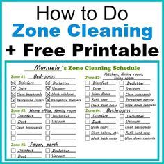 Zone Cleaning Schedule, Daily Cleaning Routine, Zone Cleaning, Clean Baking Pans, Cleaning Schedule Printable, Cleaning Painted Walls, Routine Tips, Deep Cleaning Tips, Daily Cleaning