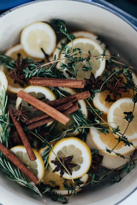 Thyme Simmer Pot, Immunity Simmer Pot, Simmer Pot Aesthetic, Simmer Pots, Homemade Potpourri, Simmer Pot Recipes, Potpourri Recipes, Simmer Pot, Thanksgiving Tablescapes