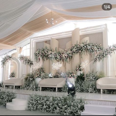 Dekor Nikah Simple, Background Pelaminan, Pelaminan Aesthetic, Dekor Nikahan, Pelaminan Modern, Dekor Pelaminan, Dekor Lamaran, Pelamin Nikah, Indoor Wedding Decorations