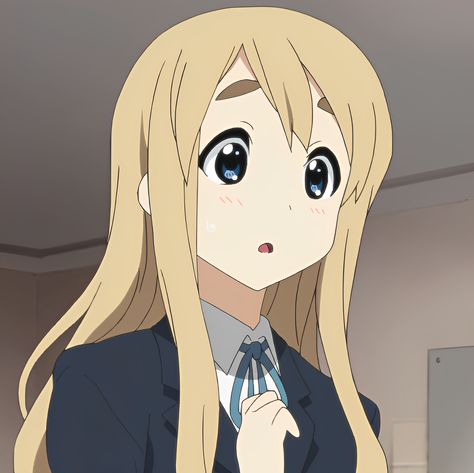 𝒌-𝒐𝒏! Mugi K On Icon, Mii Characters Aesthetic, K On Pfp, Mugi K On, K-on Icons, Cute Music, Anime Prince, K On, Cute Kawaii Drawings