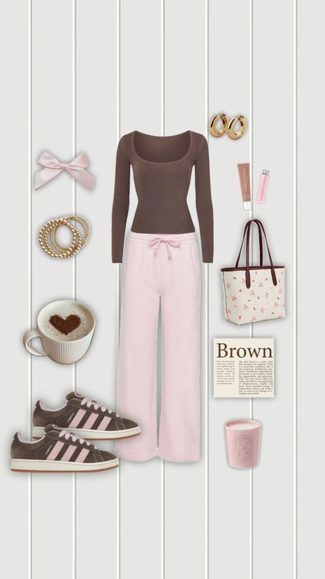 chocolate strawberry outfit!! 🎀 #outfitinspo #pink #aesthetic #brown Strawberry Outfit, Aesthetic Brown, Chocolate Strawberry, Pink Outfit, Chocolate Brown, Pink Aesthetic, Outfit Inspo, Pink, Pins