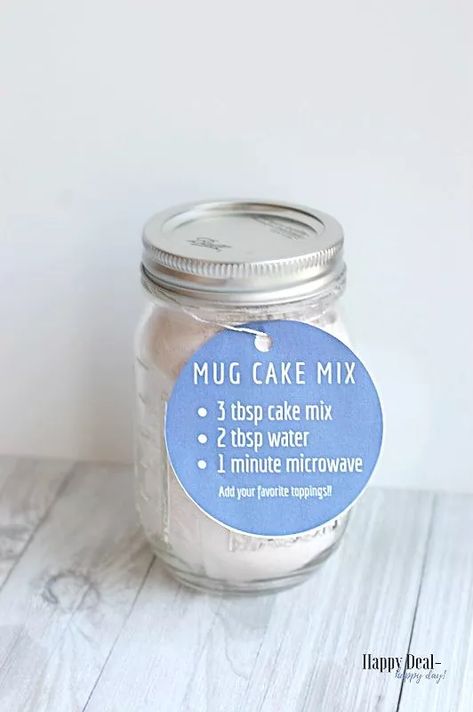 Mug Cake In A Jar Gift, Cake Mix In A Jar Recipe, Mason Jar Crafts For Christmas, Jar Crafts For Christmas, Cake Mix In A Jar, Christmas Kids Decor, Whole Foods Cake, 3 Ingredient Mug Cake, Cheesecake Cups Recipe