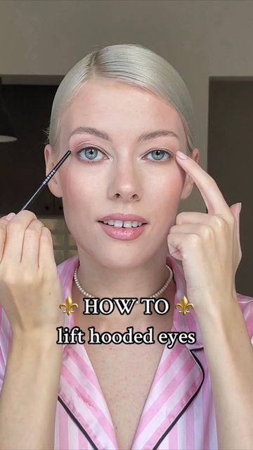 Elena Rachitskaya on Instagram: "Part 8 #hoodedeyes SMALL EVERYDAY EYELINER FOR HOODED EYES Let me start by saying that hooded eyes are not bad eyes 🫶🏼 They just need a bit of a different technique of makeup. I have two different hooded eyes. It’s normal) just try to keep balance 😅 My biggest tip for hooded eyes is “LOOK STRAIGHT INTO YOUR MIRROR” 😅 Hopefully this helps someone 🫂 If you want to see more hooded eye content like eyeliner, eyeshadow tips comment below 👇🏻 #hoodedeyes #hoodedeyesmakeup #hoodedeyemakeup #eyelinertutorial #eyeliners #eyeliner #hoodedeyestruggle #hoodedeyesmakeuplook #hoodedeyelids #hoodedeyeliner #hoodedeyesmakeuplook #eyesmakeup #eyesmakeuptutorial #eyesmakeuplook #makeuptransformation #makeuptutorial #makeuptips #howtomakeup" Eyeliner For Hooded Eyelids, Eyeliner For Small Eyes, Everyday Eyeliner, Hooded Eyes Tutorial, How To Do Eyeshadow, Eye Makeup For Hooded Eyes, Makeup For Small Eyes, Eyeshadow For Hooded Eyes, Hooded Eyelids