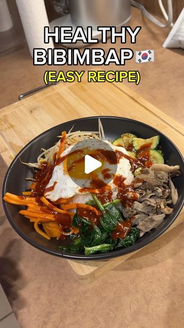 Bibimpab Korean, Bibimbap Vegetarian, Korean Vegetarian Recipes, Korean Bibimbap, Bibimbap Recipe, Food Lifestyle, Yummy Yummy, Bowls Recipe, May 7